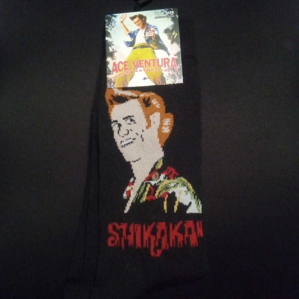 Ace Ventura Black Casual Socks Lightweight